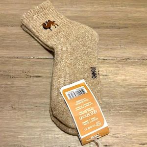Camel wool socks.